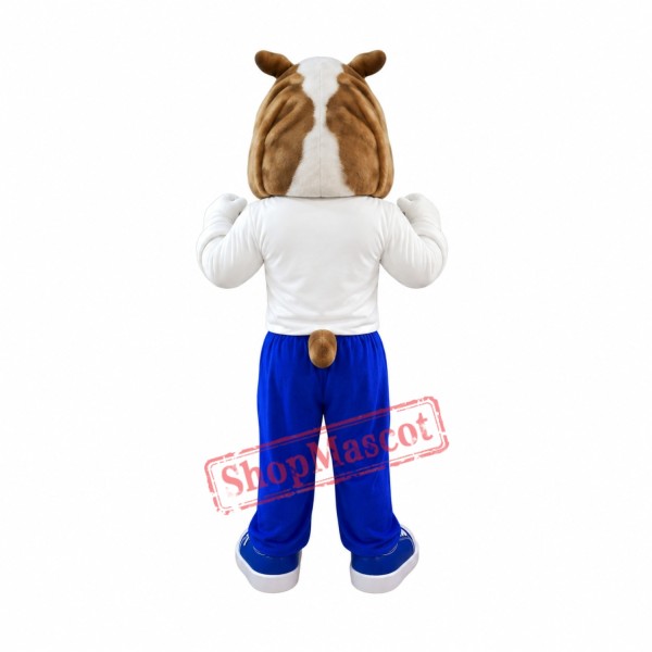 Happy Lightweight Bulldog Mascot Costume Happy Lightweight Bulldog Mascot Costume