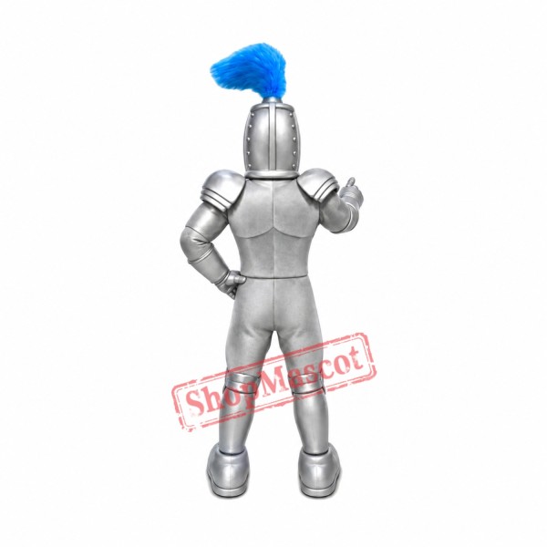 Power Silver Knight Mascot Costume Power Silver Knight Mascot Costume
