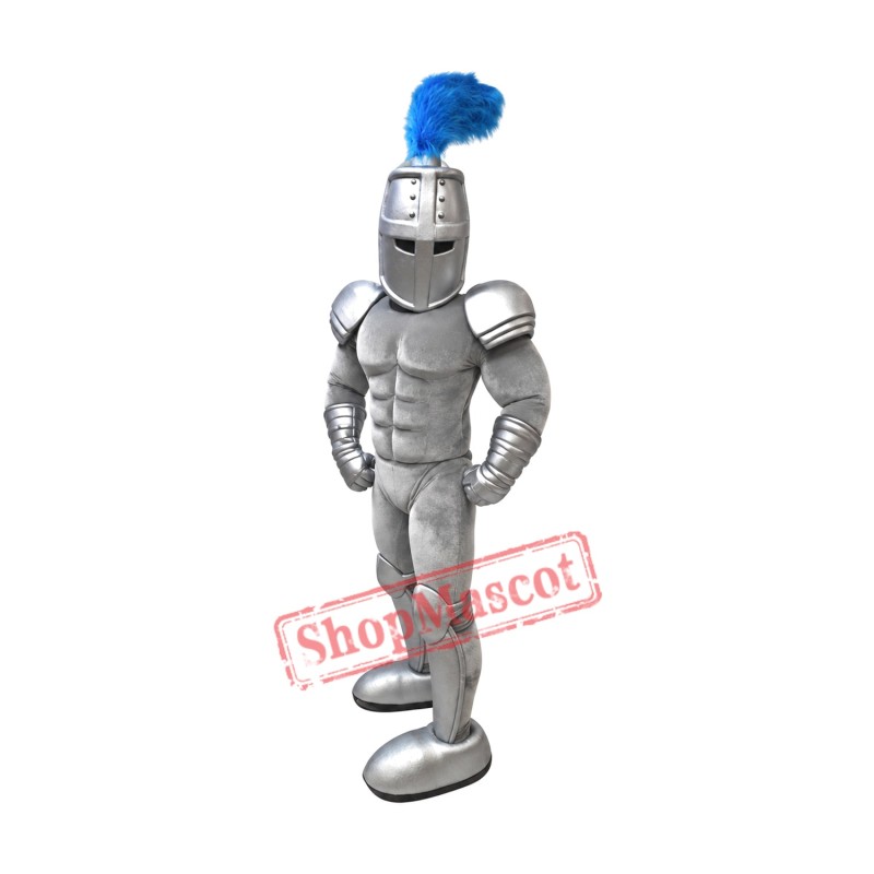 Power Silver Knight Mascot Costume Power Silver Knight Mascot Costume