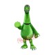 Happy Green Dinosaur Mascot Costume