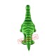 Happy Green Dinosaur Mascot Costume