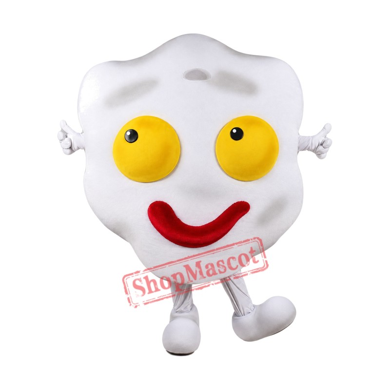 Fried Egg Mascot Costume Fried Egg Mascot Costume