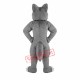 Grey Furry Wolf Mascot Costume Grey Furry Wolf Mascot Costume