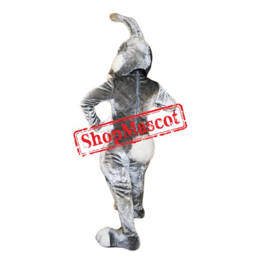 Black White Pink Rabbit Mascot Costume