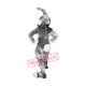Black White Pink Rabbit Mascot Costume Black White Pink Rabbit Mascot Costume