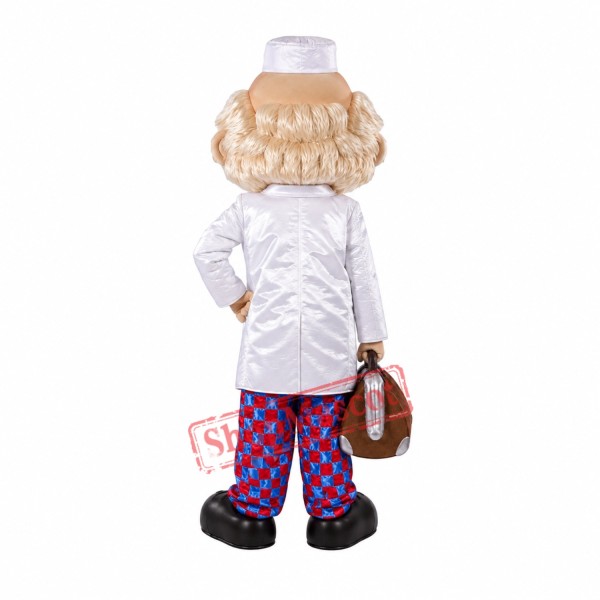 High Quality Old Doctor Mascot Costume High Quality Old Doctor Mascot Costume