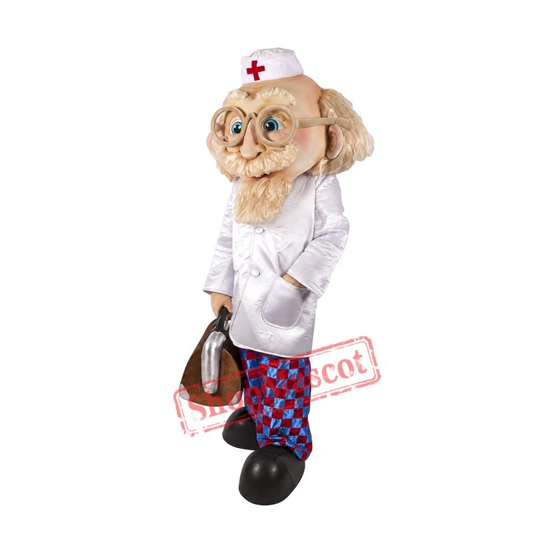 High Quality Old Doctor Mascot Costume