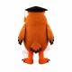 Learned Owl Mascot Costume Learned Owl Mascot Costume