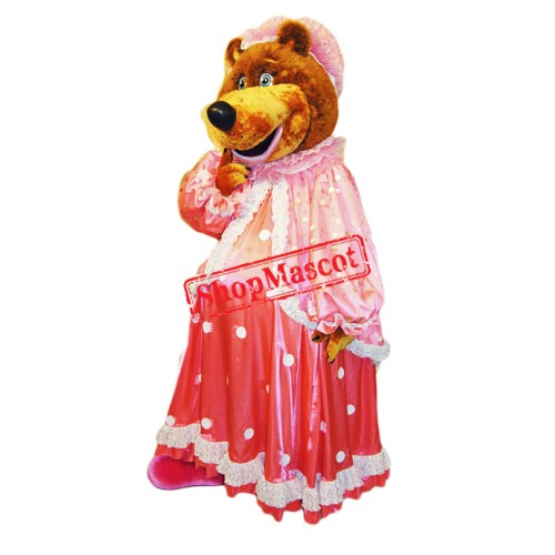 Cute Female bear Mascot Costume