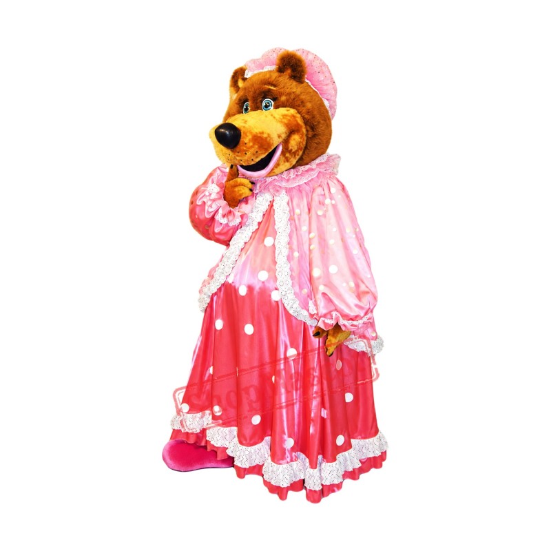 Cute Female bear Mascot Costume Cute Female bear Mascot Costume