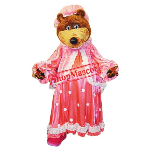 Cute Female bear Mascot Costume