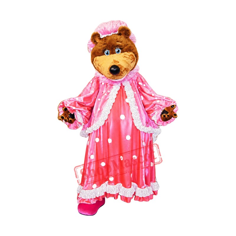Cute Female bear Mascot Costume Cute Female bear Mascot Costume