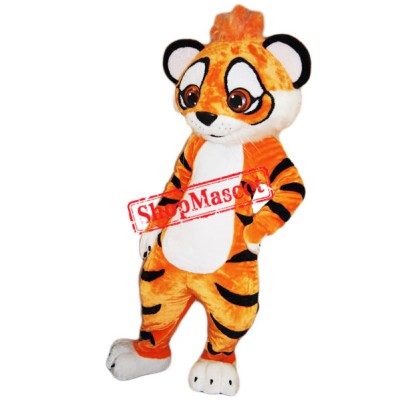 Cute Amur Tiger Mascot Costume Cute Amur Tiger Mascot Costume