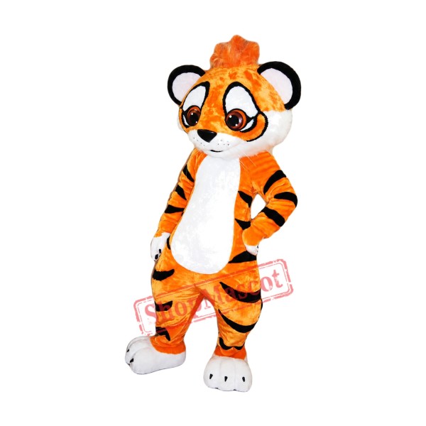 Cute Amur Tiger Mascot Costume Cute Amur Tiger Mascot Costume