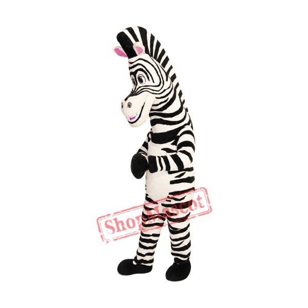 Happy Lightweight Zebra Mascot Costume Happy Lightweight Zebra Mascot Costume