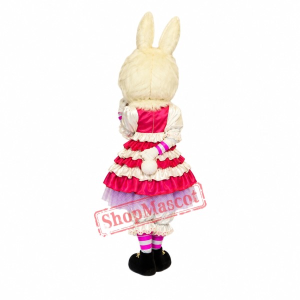 Fashion White Rabbit Mascot Costume Fashion White Rabbit Mascot Costume