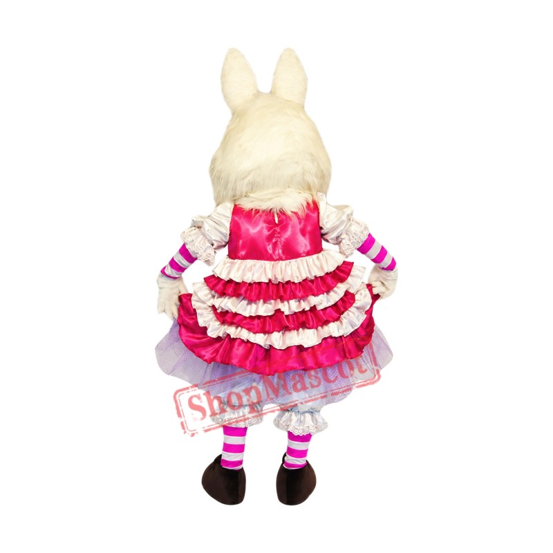 Fashion White Rabbit Mascot Costume Fashion White Rabbit Mascot Costume