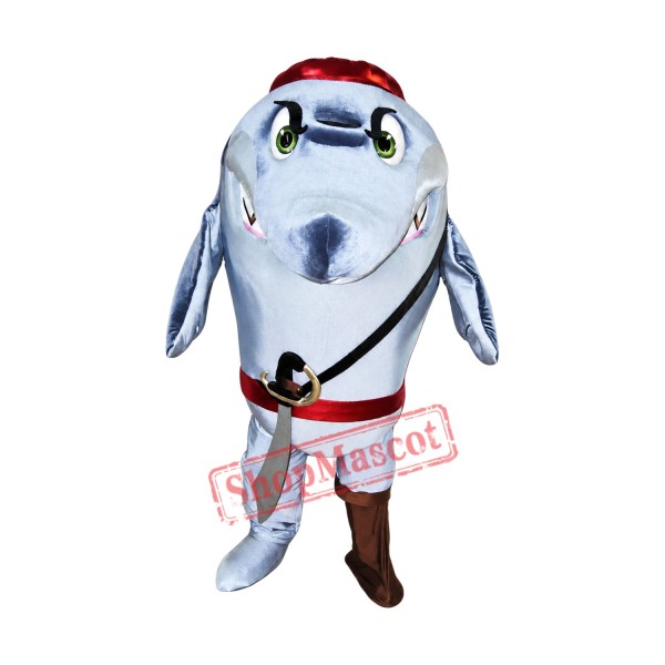 Pirate Shark Mascot Costume
