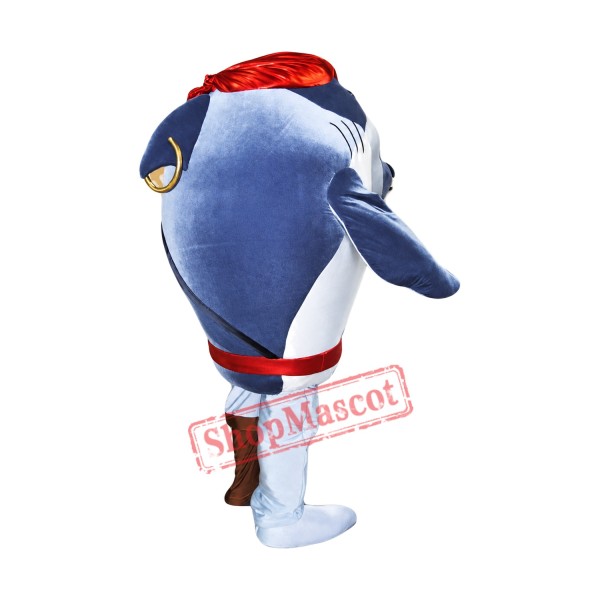 Pirate Shark Mascot Costume