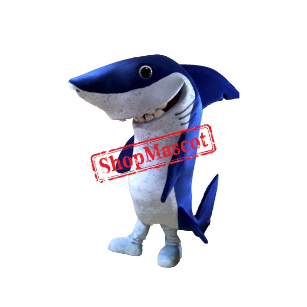 Professional Quality Blue Shark Mascot Costume