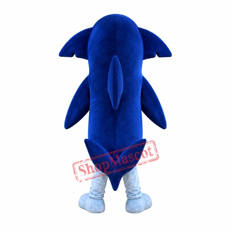 Professional Quality Blue Shark Mascot Costume Professional Quality Blue Shark Mascot Costume
