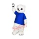 Little Cute Polar bear Mascot Costume Little Cute Polar bear Mascot Costume