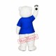 Little Cute Polar bear Mascot Costume Little Cute Polar bear Mascot Costume