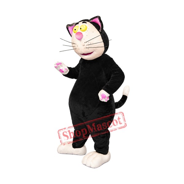 Funny Black Cat Mascot Costume