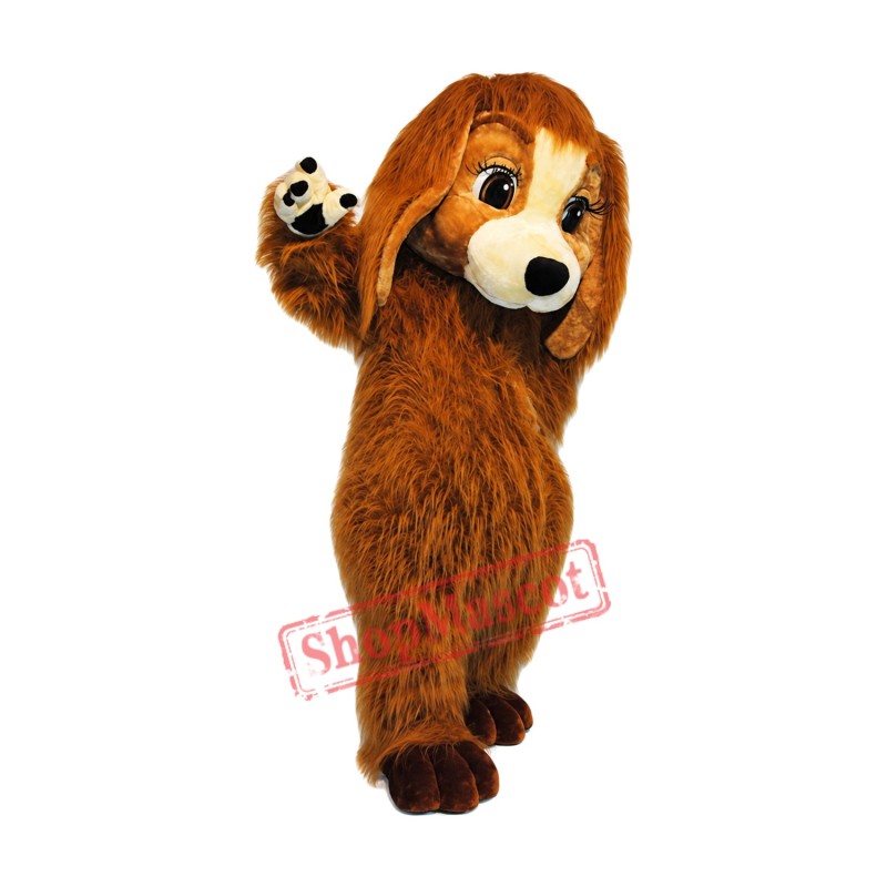 Super Cute Furry Dog Mascot Costume Super Cute Furry Dog Mascot Costume