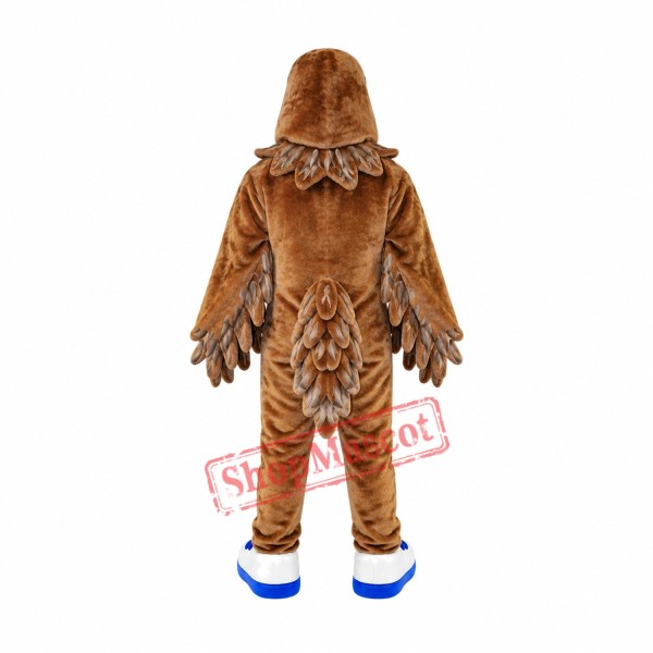 Fierce Brown Eagle Mascot Costume Fierce Brown Eagle Mascot Costume