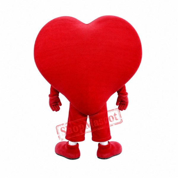 Super Cute Red Heart Mascot Costume Super Cute Red Heart Mascot Costume