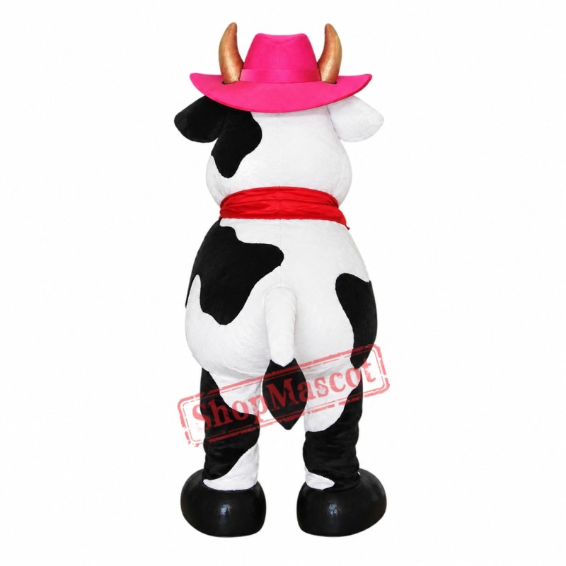 Beautiful Cow Mascot Costume Free Shipping