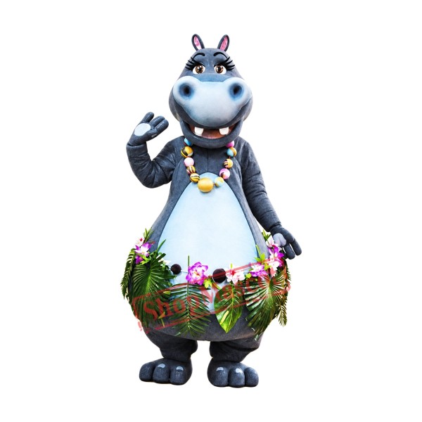 Beautiful Hippopotamus Mascot Costume Free Shipping