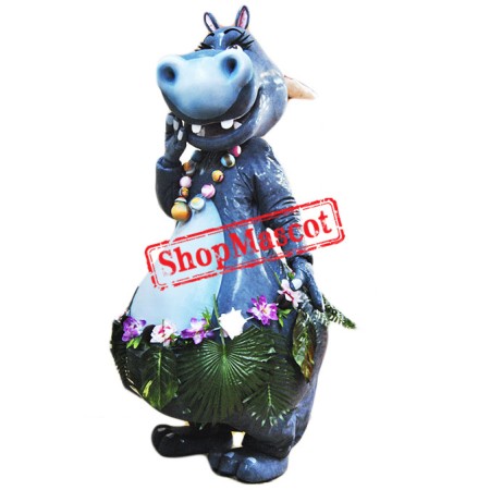 Beautiful Hippopotamus Mascot Costume Free Shipping