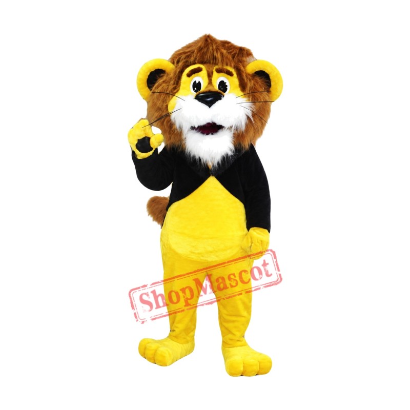 Cute Yellow Lion Mascot Costume Cute Yellow Lion Mascot Costume