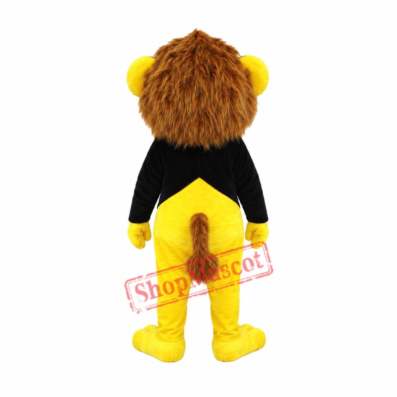 Cute Yellow Lion Mascot Costume Cute Yellow Lion Mascot Costume