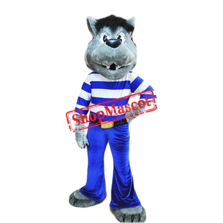 Best Quality Grey Wolf Mascot Costume