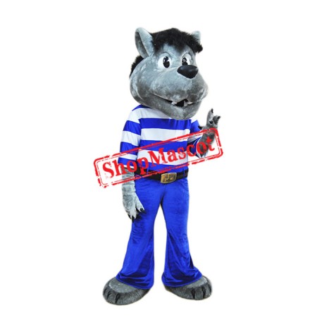 Best Quality Grey Wolf Mascot Costume