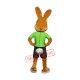 Friendly Brown Rabbit Mascot Costume Friendly Brown Rabbit Mascot Costume