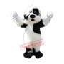 Friendly Black&White Dog Mascot Costume