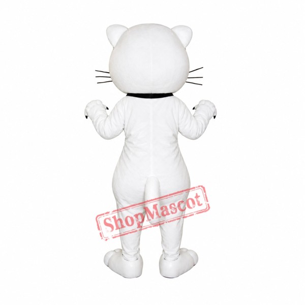 Top Quality White Cat Mascot Costume Top Quality White Cat Mascot Costume
