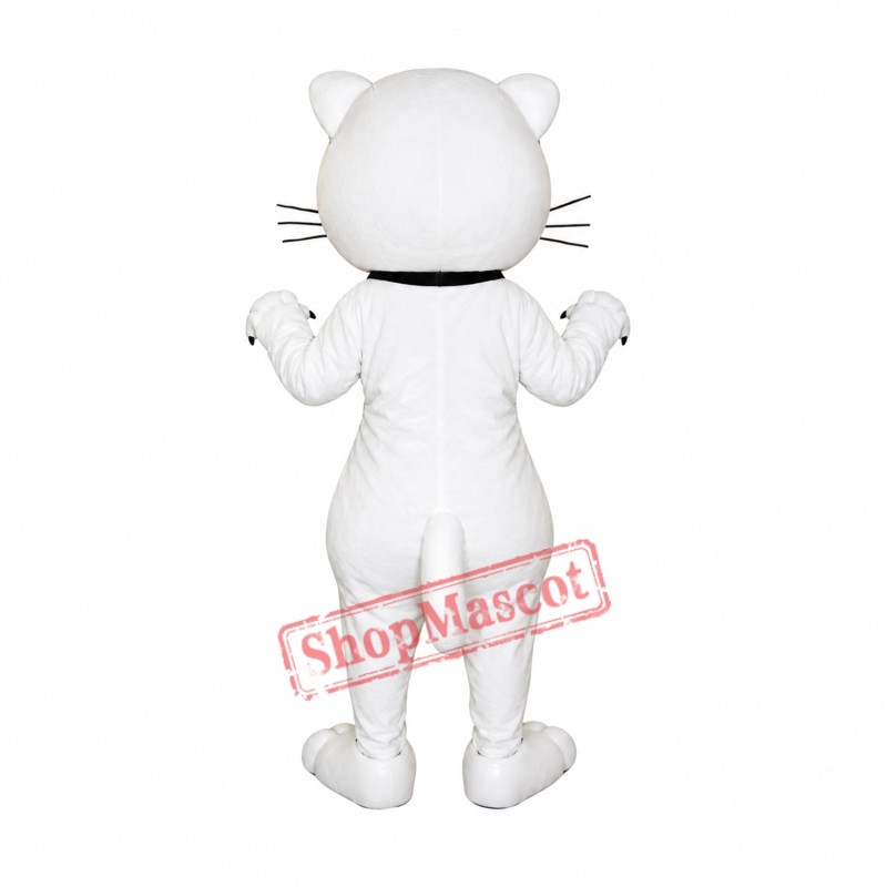 Top Quality White Cat Mascot Costume Top Quality White Cat Mascot Costume