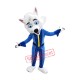 Friendly White Fox Mascot Costume Friendly White Fox Mascot Costume