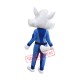 Friendly White Fox Mascot Costume Friendly White Fox Mascot Costume