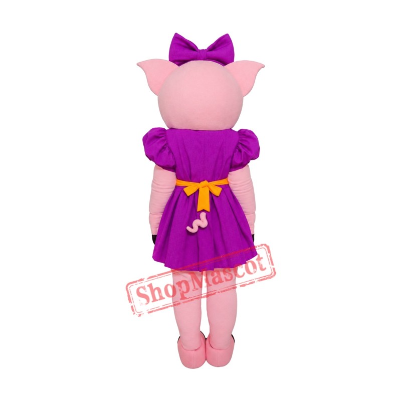 Super Beautiful Pig Mascot Costume Super Beautiful Pig Mascot Costume