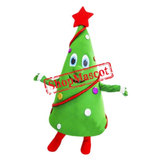 Happy Lightweight Christmas Tree Mascot Costume
