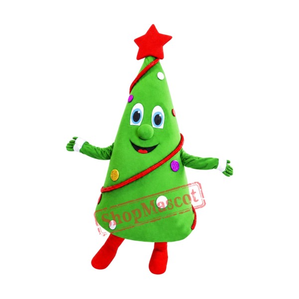Happy Lightweight Christmas Tree Mascot Costume