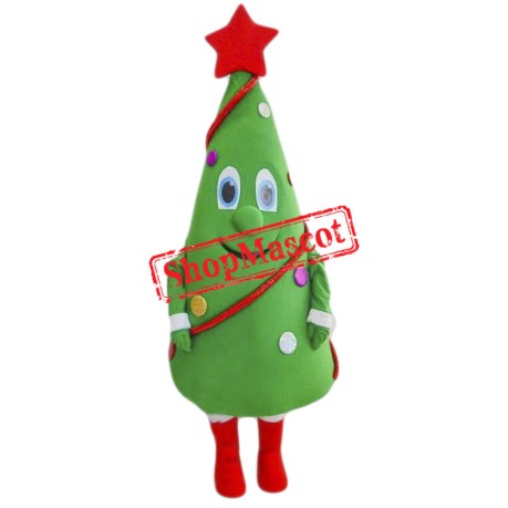 Happy Lightweight Christmas Tree Mascot Costume