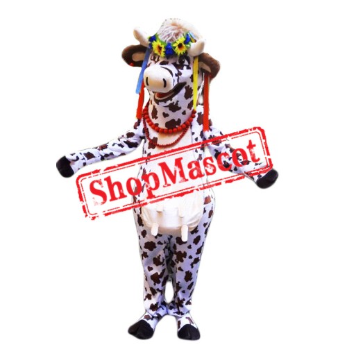 Beautiful Lightweight Cow Mascot Costume