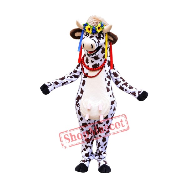 Beautiful Lightweight Cow Mascot Costume